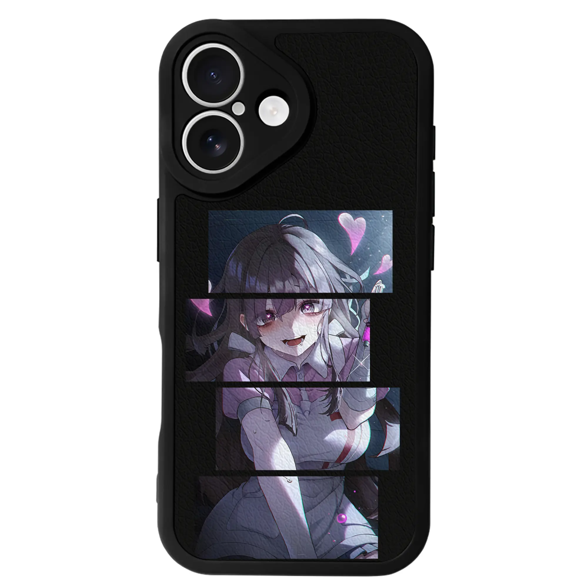 ダンガンロンパ グッズ,罪木蜜柑 - IPhone 16シリーズ対応 ・ シリコンスマホケース ・ レザー調 ・ 高精度フィット ・ 耐衝撃 ・ ワイヤレス充電対応 ・ 精密カット